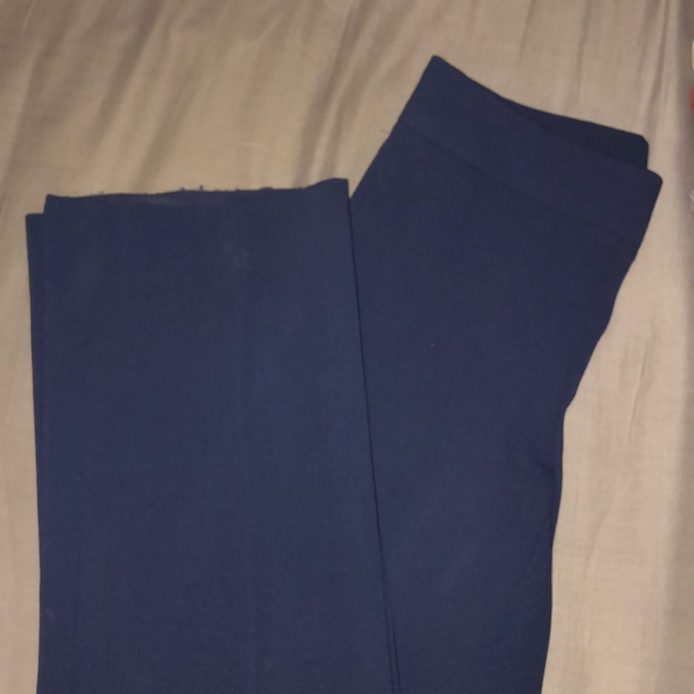 Navy Blue Banana Republic Wide Leg Pants